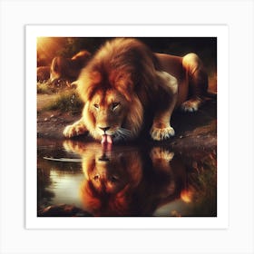 Lions Art Print