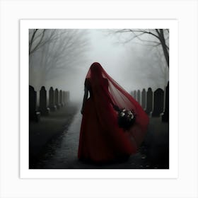 Red Cloak Art Print