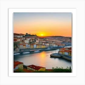 Porto Sunset Art Print (2) Art Print