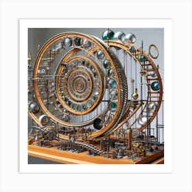 Clockwork Clock Art Print