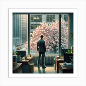 Man In The Window Art Print