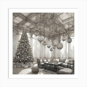 Christmas Room Art Print