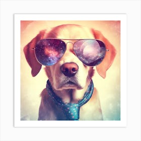 Space dog Art Print