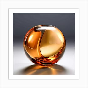 Moke Up Transparent Glossy Polished Reflection Translucent Branding Sleek Minimalist Engra (2) Art Print