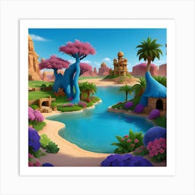 Oasis of Fantasy Art Print