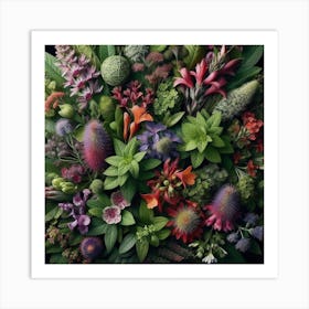 Medicinal herbs Art Print