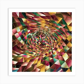 Abstract Geometric Pattern 48 Art Print