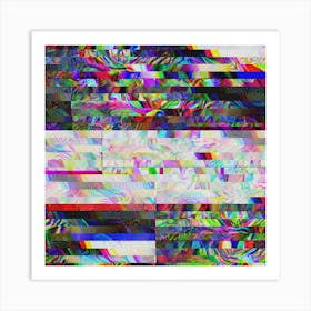 Accidentally Glitched Art Print