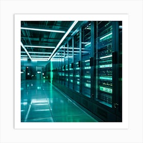 Ai Driven Security Protects A Future Proof Data Center Advanced Ai Processors Monitor Streams Of Da (7) Art Print