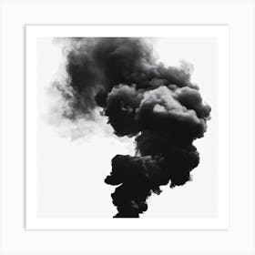 Smoke Billowing From A Chimney 1 Art Print