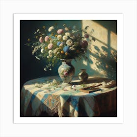 Vase Of Flowers 1 Art Print