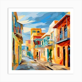 Street Scene Painting Art Print