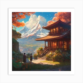 Asian House Art Print