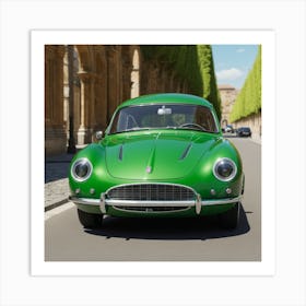 Green Sports Car 1 Art Print