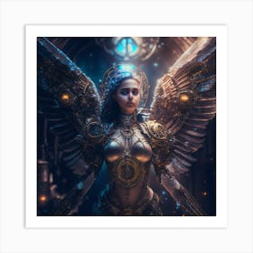 Steampunk Angel 9 Art Print