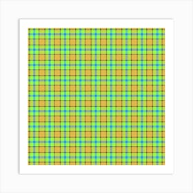 Plaid Fabric 96 Art Print