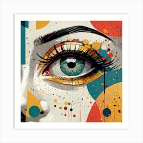 I Put An Eye on You Serie Eye Of A Woman Art Print