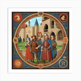 Medieval Knights Art Print