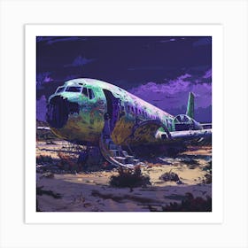 Abandoned Plane Art Print