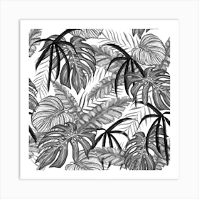 Drawing Leaves Nature Picture Art Print