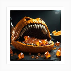 Orange Monster Art Print