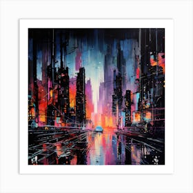 Futuristic Cityscape 7 Art Print