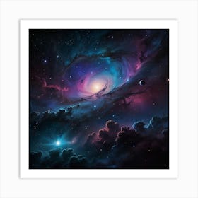 Nebula paintings art print 1 Art Print