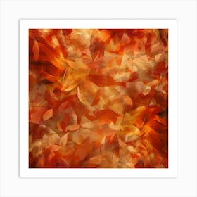 Abstract Autumn Leaves Photo Art Print