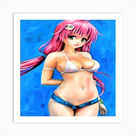 Pink Bikini Girl-Drucke 07.12.2024--d65b33 Art Print