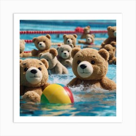 Teddy Bears Swi 0 Art Print