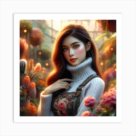 Exotic Beauty Artwork 90 Art Print