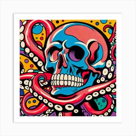 Skully Remixed Art Print