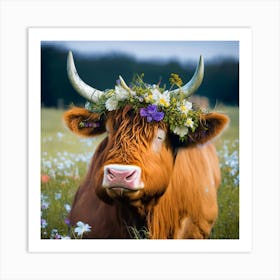 Scottish Cow Art Print