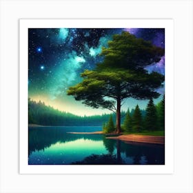 Starry Night Sky 11 Art Print