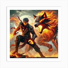 Ronan Ashheart Wolfs Fury Converted Art Print