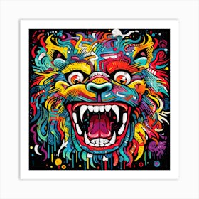 Lion Head Art Print