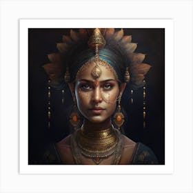 Indian Woman Art Print