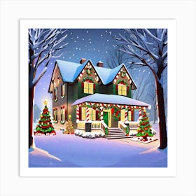 Christmas House 27 Art Print