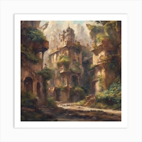 Fantasy City 13 Art Print