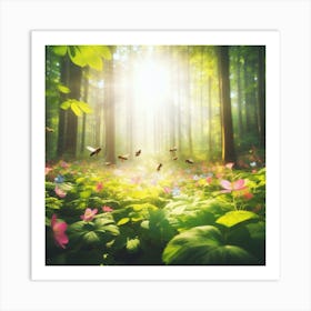 Flowering Forest Art Print