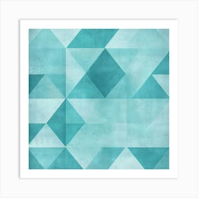 Abstract Background With Triangles Art Print