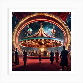 Carousel Art Print