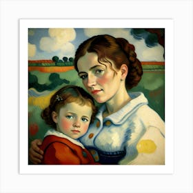 Women child love  Art Print