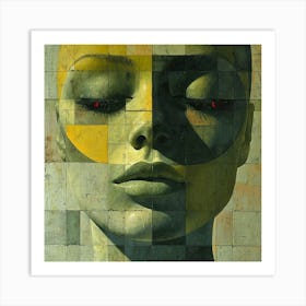 Woman'S Face 13 Art Print