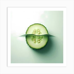 Cucumber In Water Art Print