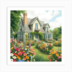 Beautiful mansion 1 Art Print