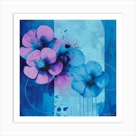 Twilight flowers 1 Art Print