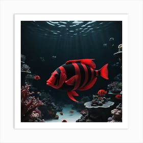Fish Stock Videos & Royalty-Free Footage Art Print