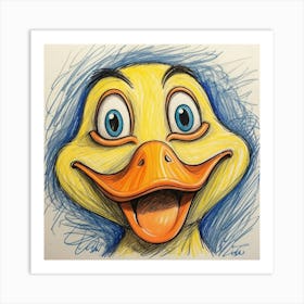 Duck Face 2 Art Print