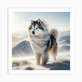 Husky dog Art Print